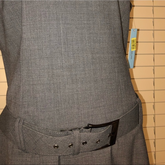 Antonio Melani Gray Cap Sleeve Sheath Dress - Picture 2 of 6